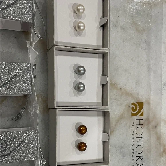 Honora Multi-Color Pearl Earring Collection - Picture 3 of 5